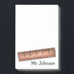 Yardstick School Math Teacher Personalised Gift Post-it Notes<br><div class="desc">Post-it Notes feature an original education-themed illustration of a wooden ruler measuring stick. Perfect for your favourite teacher!

Don't see what you're looking for? Need help with customisation? Contact Rebecca to have something designed just for you.</div>
