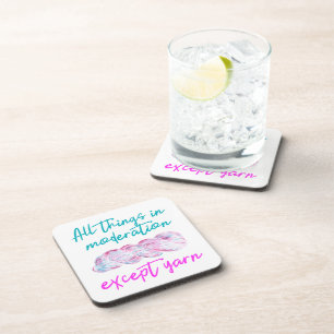 Yarn Addict Crochet Knitting Coaster
