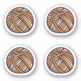 Yarn ball sticker