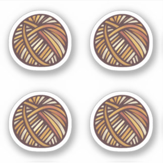 Yarn ball sticker