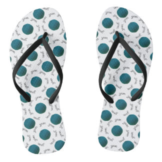 Yarn Ball Teal - Craft Lover Thongs