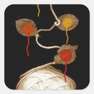 yarn bloom 2013 square sticker