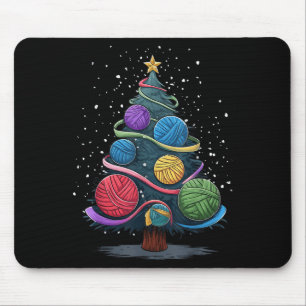 Yarn Christmas Tree Mouse Pad