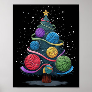 Yarn Christmas Tree  Poster