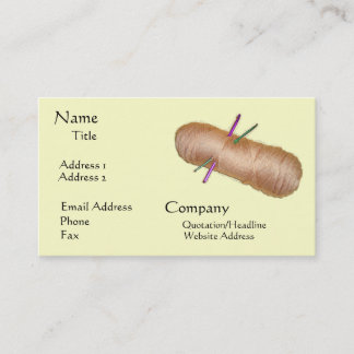Yarn Crafts Business Card