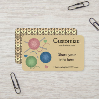 Yarn/Crochet/Knitting Business Cards