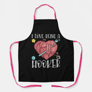 Yarn Crocheting Knitting Day Apron