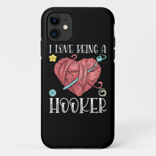 Yarn Crocheting Knitting Day iPhone 11 Case