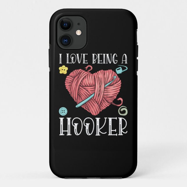 Yarn Crocheting Knitting Day Case-Mate iPhone Case (Back)