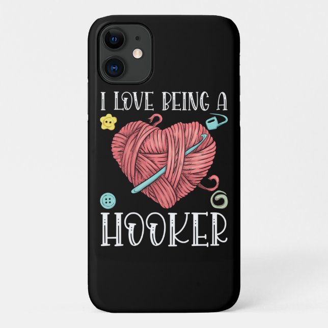 Yarn Crocheting Knitting Day Case-Mate iPhone Case (Back)
