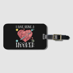 Yarn Crocheting Knitting Day Luggage Tag