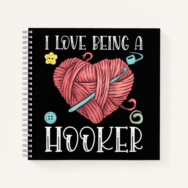 Yarn Crocheting Knitting Day Notebook (Front)