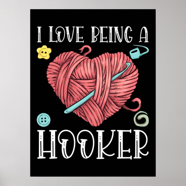 Yarn Crocheting Knitting Day Poster (Front)