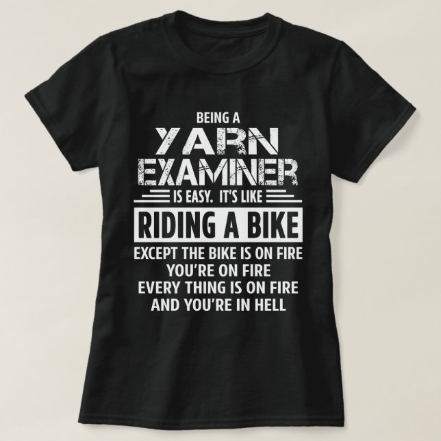 Yarn Examiner T-Shirt (Design Front)