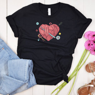 Yarn Heart Crochet Lover's   T-Shirt