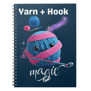 Yarn + Hook = Magic Notebook