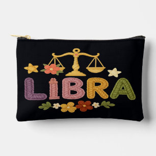Yarn-Inspired Libra Zodiac Accessory Pouch