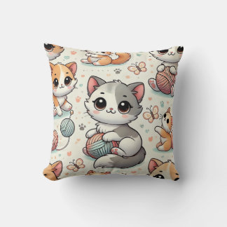 Yarn Kittens Cushion