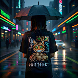 Yarn Knitting Cat Lover Gift T-Shirt Tri-Blend Shirt