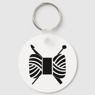 Yarn Logo Knit Crochet {Light} Key Ring