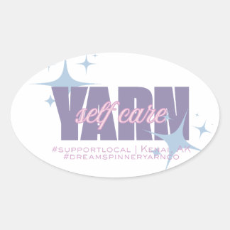 Yarn Self Care Oval Sticker
