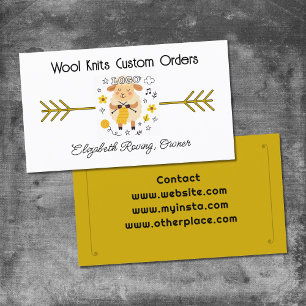 Yarn Shop Logo Business Card