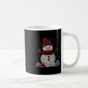 Yarn Snowman Sewing Knitting Crocheting Quilter Cr Coffee Mug