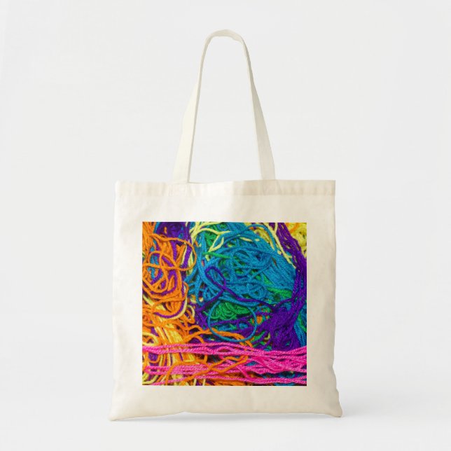 Yarn Tangles Crochet and Knitting Photography Tote Bag (Front)
