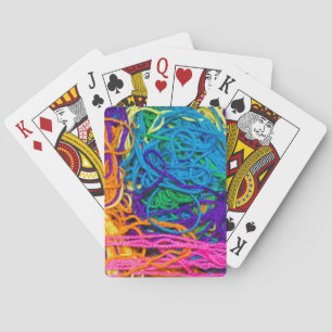 Yarn Tangles Crocheting and Knitting Photography Playing Cards