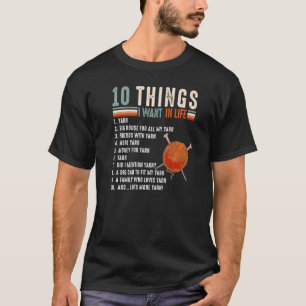 Yarn Tee 10 Things I Want In My Life Crochet Lov