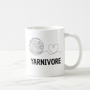 Yarnivore, Funny Knitting & Knitter Gift  Coffee Mug