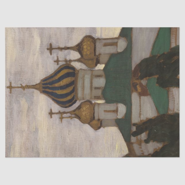 Yaroslavl, Saint Basil's Church by Roerich Tissue Paper (Front)