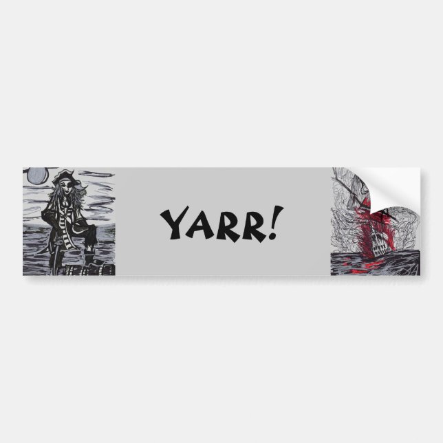 YARR! BUMPER STICKER (Front)