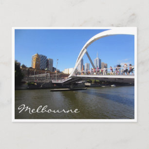 yarra footbridge postcard