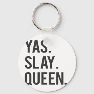 Yas Slay Queen Print Key Ring