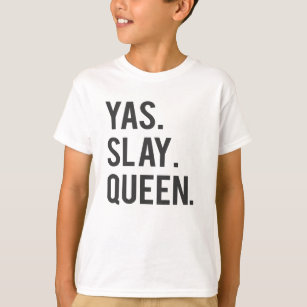 Yas Slay Queen Print T-Shirt