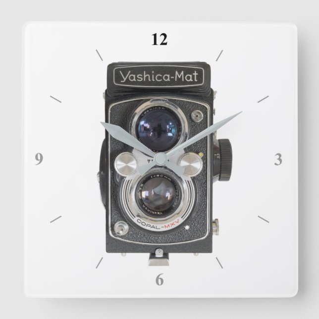 Yashica-Mat Square Wall Clock (Front)