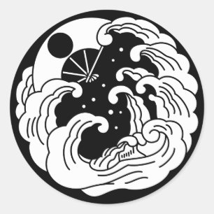 Yashima fan classic round sticker