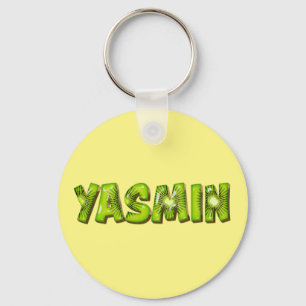 Yasmin Name Kiwi Design Schlüsselanhänger Key Ring