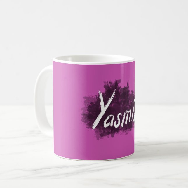 Yasmin - Your Name on Mug - Best Gift | kuandika (Front Left)