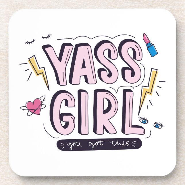 Yass Girl | You Got This Coaster (Front)