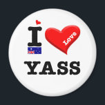 YASS - I Love Magnet<br><div class="desc">Here you will find the souvenir of your vacation. This shop contains fridge magnets of YASS in Australia . Amaze friends and relatives with the unique souvenirs from your great trip! Try us!</div>