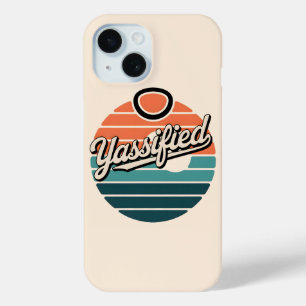 Yassified Retro Sunset iPhone 15 Case