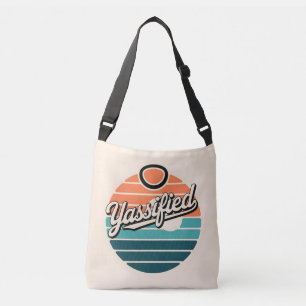 Yassified Retro Sunset Crossbody Bag
