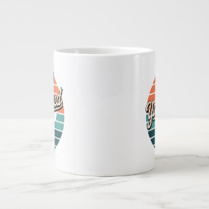 Yassified Retro Sunset Large Coffee Mug