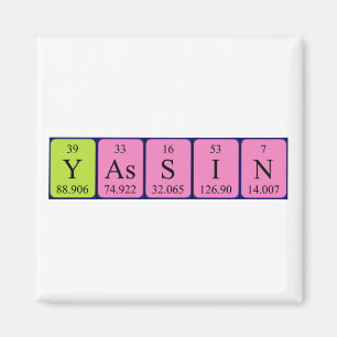 Yassin periodic table name magnet