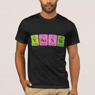 Yassin periodic table name shirt