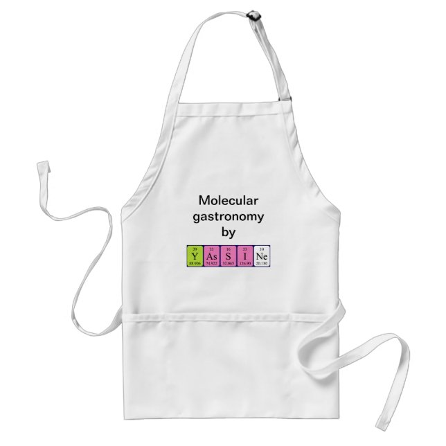 Yassine periodic table name apron (Front)