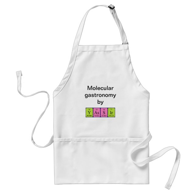 Yassir periodic table name apron (Front)