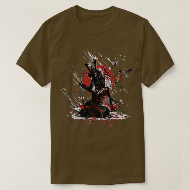 Yasuke Black Japanese Samurai Bushido Warrior Japa T-Shirt (Design Front)